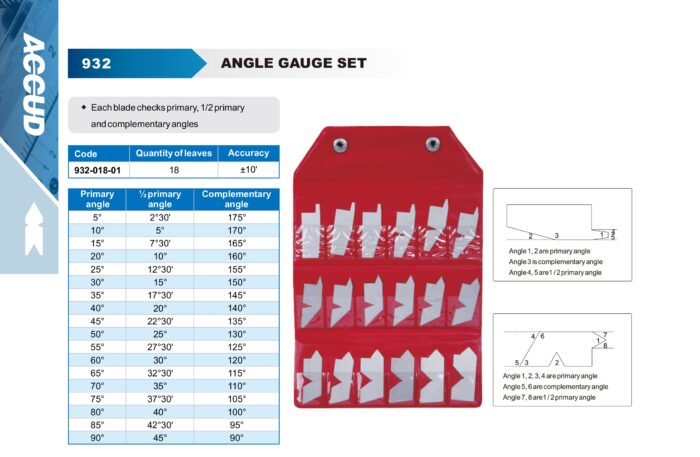 cale mesure angle 9321