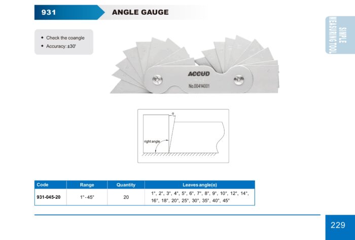 mesureur d'angle 9311