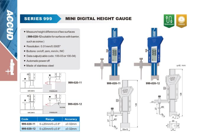 mesureur hauteur 999-020-11