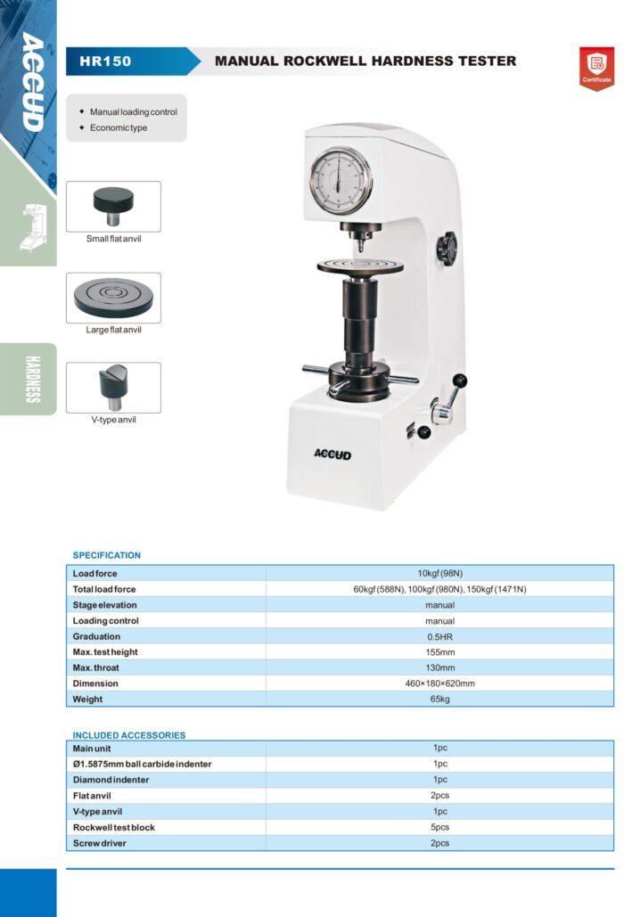 testeur de durete HR1501